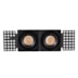 SPOT LED AIVA DUO NO-FRAME IRC97 2700K 2*7W PRETO | NORDECOR 6484