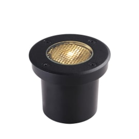 SPOT LED EMBUTIDO DE SOLO VENNA OF IP67 24° 10W 3000K PRETO | NORDECOR 6422