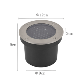 SPOT LED EMBUTIDO DE SOLO VINNE OF IP67 24° 15W 3000K ALUMINIO | NORDECOR 6314