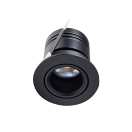 SPOT LED EMBUTIR LUN IRC90 10W 2700K PRETO | NORDECOR 6507 SPOT LED EMBUTIR LUN IRC90 10W 2700K PRETO | NORDECOR 6507