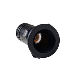 SPOT LED EMBUTIR NOA IRC90 1W 2700K PRETO | NORDECOR 6499