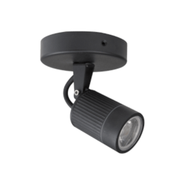 SPOT LED EXTERNO PRETO 7W 2700K | ROMALUX 30033