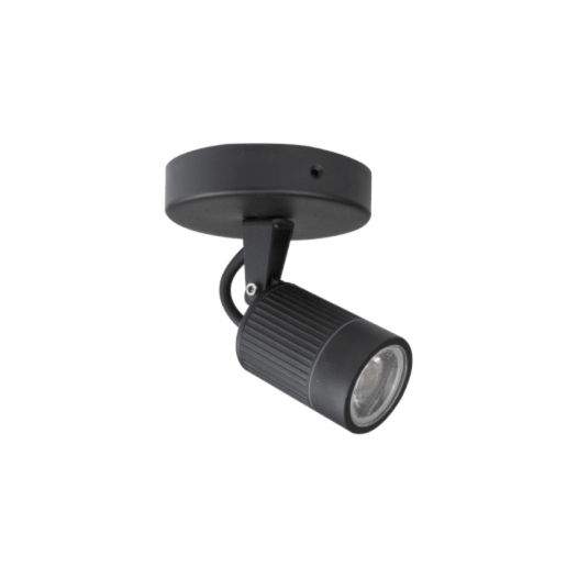 SPOT LED EXTERNO PRETO 7W 2700K | ROMALUX 30033