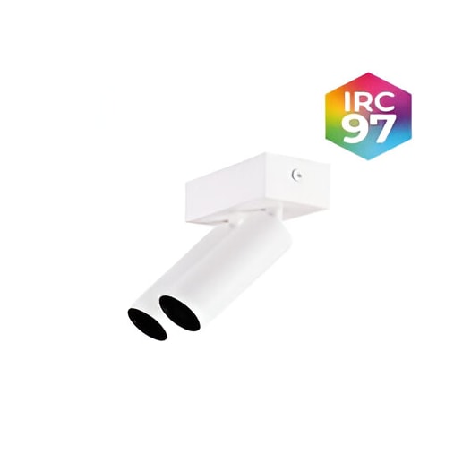 SPOT LED KONA SOBREPOR 24° SOF IRC97 2*3W 2700K BRANCO | NORDECOR 6585