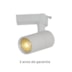 SPOT LED P/TRILHO FLOS OF 10W 3000K BRANCO | NORDECOR 6172