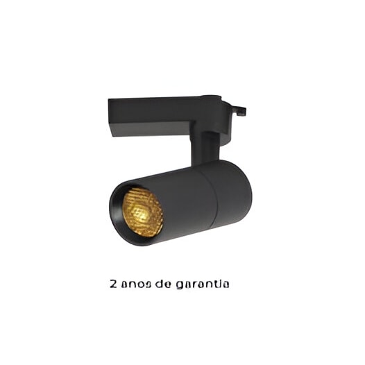 SPOT LED P/TRILHO FLOS OF 10W 4000K PRETO | NORDECOR 6179