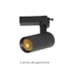 SPOT LED P/TRILHO FLOS OF 20W 3000K PRETO | NORDECOR 6180