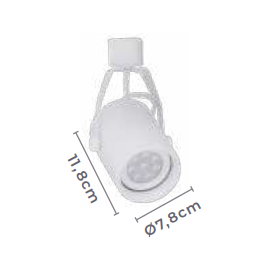 SPOT LILLE P/TRILHO PAR20 BRANCO | NORDECOR 6028 SPOT LILLE P/TRILHO PAR20 BRANCO | NORDECOR 6028