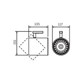 SPOT LISSE COM ADAPTADOR 1 AR111 LED 117X135X151MM | NEWLINE IN50955