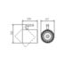 SPOT LISSE COM ADAPTADOR 1 AR111 LED 117X135X151MM | NEWLINE IN50955