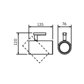 SPOT LISSE COM ADAPTADOR 1 PAR20 LED 76X135X120MM | NEWLINE IN50935