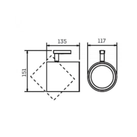 SPOT LISSE COM ADAPTADOR 1 PAR30 LED 117X135X151MM | NEWLINE IN50965 SPOT LISSE COM ADAPTADOR 1 PAR30 LED 117X135X151MM | NEWLINE IN50965