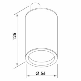 SPOT LISSE I MODULO PAR16 50W 56X125MM | NEWLINE MO03008