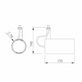 SPOT LISSE II MODULO PAR20 LED 76X155X140MM | NEWLINE MO03032