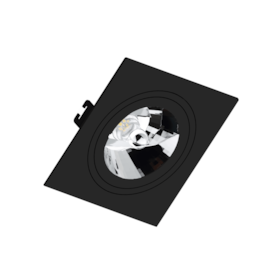SPOT/LUMINÁRIA DE EMBUTIR QUADRADO FACE PLANA AR111 17X17CM PRETO | SAVEENERGY SE-330.1067 SPOT/LUMINÁRIA DE EMBUTIR QUADRADO FACE PLANA AR111 17X17CM PRETO | SAVEENERGY SE-330.1067