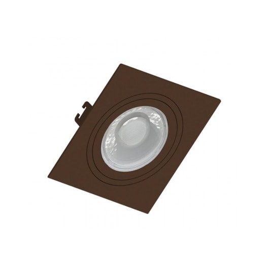 SPOT/LUMINÁRIA DE EMBUTIR QUADRADO FACE PLANA AR70 MARROM 130X130MM | SAVEENERGY SE-330.2521 SPOT/LUMINÁRIA DE EMBUTIR QUADRADO FACE PLANA AR70 MARROM 130X130MM | SAVEENERGY SE-330.2521