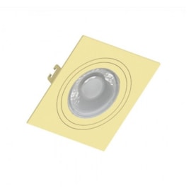 SPOT/LUMINÁRIA DE EMBUTIR QUADRADO FACE PLANA AR70 YELLOW 130X130MM | SAVEENERGY SE-330.2497