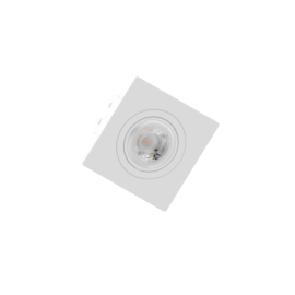 SPOT/LUMINÁRIA DE EMBUTIR QUADRADO FACE PLANA MINI DICROICA 7X7CM BRANCO | SAVEENERGY SE-330.1270