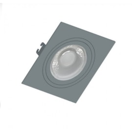 SPOT/LUMINÁRIA DE EMBUTIR QUADRADO FACE PLANA MINI DICROICA CINZA 70X70MM | SAVEENERGY SE-330.2469 SPOT/LUMINÁRIA DE EMBUTIR QUADRADO FACE PLANA MINI DICROICA CINZA 70X70MM | SAVEENERGY SE-330.2469