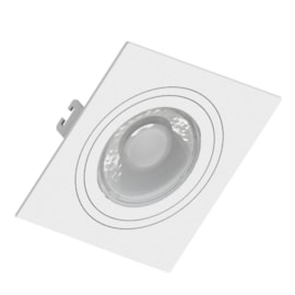 SPOT/LUMINÁRIA DE EMBUTIR QUADRADO FACE PLANA PAR16/DICROICA 10X10CM BRANCO | SAVEENERGY SE-330.1031