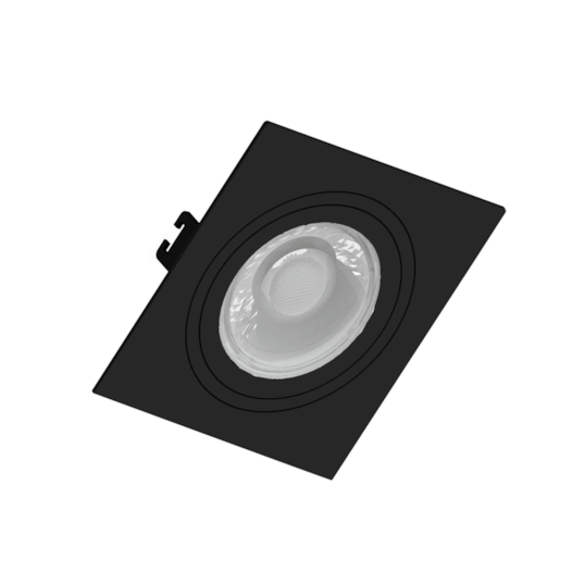 SPOT/LUMINÁRIA DE EMBUTIR QUADRADO FACE PLANA PAR16/DICROICA 10X10CM PRETO | SAVEENERGY SE-330.1035 SPOT/LUMINÁRIA DE EMBUTIR QUADRADO FACE PLANA PAR16/DICROICA 10X10CM PRETO | SAVEENERGY SE-330.1035