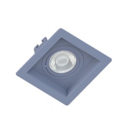 SPOT/LUMINÁRIA DE EMBUTIR QUADRADO RECUADO AR70 AZUL 130X130MM | SAVEENERGY - SE-330.2500