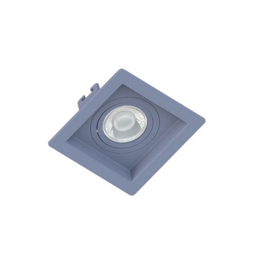 SPOT/LUMINÁRIA DE EMBUTIR QUADRADO RECUADO AR70 AZUL 130X130MM | SAVEENERGY - SE-330.2500