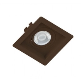 SPOT/LUMINÁRIA DE EMBUTIR QUADRADO RECUADO MINI DICROICA MARROM 7X7CM | SAVEENERGY SE-330.2516 SPOT/LUMINÁRIA DE EMBUTIR QUADRADO RECUADO MINI DICROICA MARROM 7X7CM | SAVEENERGY SE-330.2516
