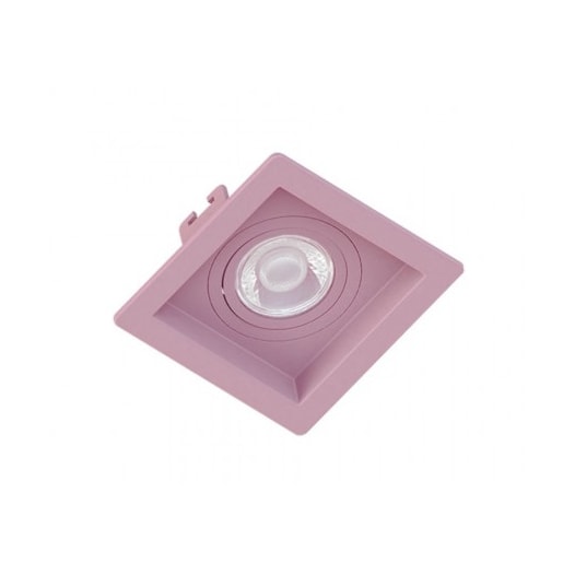 SPOT/LUMINÁRIA DE EMBUTIR QUADRADO RECUADO MINI DICROICA ROSA 7X7CM | SAVEENERGY SE-330.2460 SPOT/LUMINÁRIA DE EMBUTIR QUADRADO RECUADO MINI DICROICA ROSA 7X7CM | SAVEENERGY SE-330.2460
