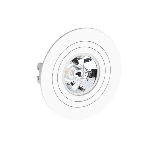 SPOT/LUMINÁRIA DE EMBUTIR REDONDO FACE PLANA AR70 Ø13CM BRANCO | SAVEENERGY SE-330.1049