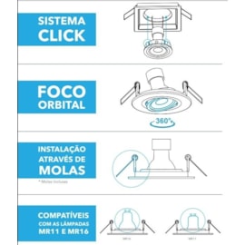 SPOT/LUMINÁRIA DE EMBUTIR REDONDO FACE PLANA MINI DICROICA Ø7CM BRANCO | SAVEENERGY SE-330.1271 SPOT/LUMINÁRIA DE EMBUTIR REDONDO FACE PLANA MINI DICROICA Ø7CM BRANCO | SAVEENERGY SE-330.1271