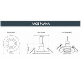 SPOT/LUMINÁRIA DE EMBUTIR REDONDO FACE PLANA PAR30 Ø17CM BRANCO | SAVEENERGY SE-330.1057 SPOT/LUMINÁRIA DE EMBUTIR REDONDO FACE PLANA PAR30 Ø17CM BRANCO | SAVEENERGY SE-330.1057