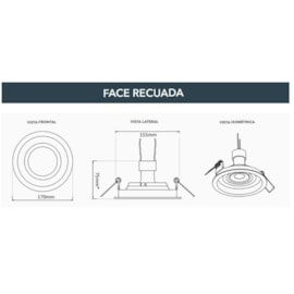 SPOT/LUMINÁRIA DE EMBUTIR REDONDO RECUADO AR111 Ø17CM BRANCO | SAVEENERGY SE-330.1066 SPOT/LUMINÁRIA DE EMBUTIR REDONDO RECUADO AR111 Ø17CM BRANCO | SAVEENERGY SE-330.1066