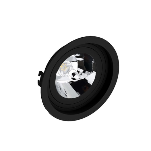 SPOT/LUMINÁRIA DE EMBUTIR REDONDO RECUADO AR111 Ø17CM PRETO | SAVEENERGY SE-330.1070 SPOT/LUMINÁRIA DE EMBUTIR REDONDO RECUADO AR111 Ø17CM PRETO | SAVEENERGY SE-330.1070