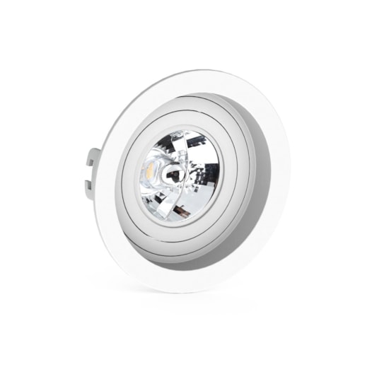 SPOT/LUMINÁRIA DE EMBUTIR REDONDO RECUADO AR70 Ø13CM BRANCO | SAVEENERGY SE-330.1050 SPOT/LUMINÁRIA DE EMBUTIR REDONDO RECUADO AR70 Ø13CM BRANCO | SAVEENERGY SE-330.1050