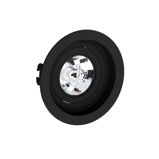 SPOT/LUMINÁRIA DE EMBUTIR REDONDO RECUADO AR70 Ø13CM PRETO | SAVEENERGY SE-330.1054 SPOT/LUMINÁRIA DE EMBUTIR REDONDO RECUADO AR70 Ø13CM PRETO | SAVEENERGY SE-330.1054