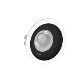 SPOT/LUMINÁRIA DE EMBUTIR REDONDO RECUADO PAR16/DICROICA Ø10CM BRANCO E PRETO | SAVEENERGY SE-330.1198 SPOT/LUMINÁRIA DE EMBUTIR REDONDO RECUADO PAR16/DICROICA Ø10CM BRANCO E PRETO | SAVEENERGY SE-330.1198