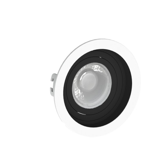 SPOT/LUMINÁRIA DE EMBUTIR REDONDO RECUADO PAR16/DICROICA Ø10CM BRANCO E PRETO | SAVEENERGY SE-330.1198 SPOT/LUMINÁRIA DE EMBUTIR REDONDO RECUADO PAR16/DICROICA Ø10CM BRANCO E PRETO | SAVEENERGY SE-330.1198