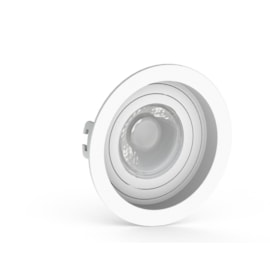 SPOT/LUMINÁRIA DE EMBUTIR REDONDO RECUADO PAR16/DICROICA Ø10CM BRANCO | SAVEENERGY SE-330.1034 SPOT/LUMINÁRIA DE EMBUTIR REDONDO RECUADO PAR16/DICROICA Ø10CM BRANCO | SAVEENERGY SE-330.1034