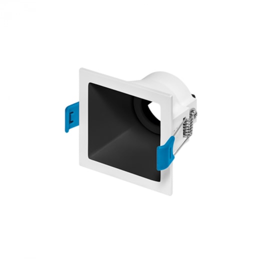 SPOT/LUMINÁRIA DE EMBUTIR SQUARE MR11 BRANCO E PRETO | STELLA STH8910BR/PTO SPOT/LUMINÁRIA DE EMBUTIR SQUARE MR11 BRANCO E PRETO | STELLA STH8910BR/PTO