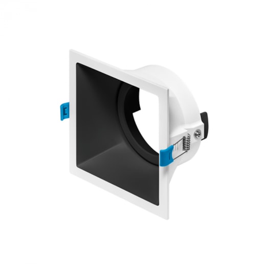 SPOT/LUMINÁRIA DE EMBUTIR SQUARE PAR30 BRANCO E PRETO | STELLA STH8925BR/PTO SPOT/LUMINÁRIA DE EMBUTIR SQUARE PAR30 BRANCO E PRETO | STELLA STH8925BR/PTO