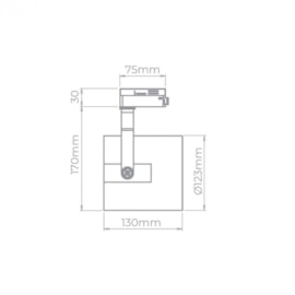 SPOT P/ TRILHO FLOW AR111 PRETO | STELLA SD1980PTO SPOT P/ TRILHO FLOW AR111 PRETO | STELLA SD1980PTO