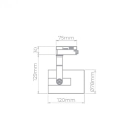 SPOT P/ TRILHO FLOW AR70 PRETO | STELLA SD1970PTO SPOT P/ TRILHO FLOW AR70 PRETO | STELLA SD1970PTO