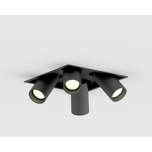 SPOT PUNTO MR11 QUADRUPLO PRETO | MOON 1061294 SPOT PUNTO MR11 QUADRUPLO PRETO | MOON 1061294