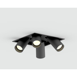 SPOT PUNTO MR16 QUADRUPLO PRETO | MOON 1061299 SPOT PUNTO MR16 QUADRUPLO PRETO | MOON 1061299