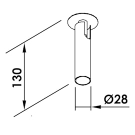 SPOT SNELLO LED 5W 127/220V 2700K 28X28X130MM | NEWLINE SP03002LED27