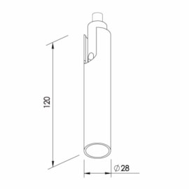 SPOT SNELLO MODULO FIT15 LED 5W 127/220 2700K 28X28X120MM | NEWLINE MO15008LED27 SPOT SNELLO MODULO FIT15 LED 5W 127/220 2700K 28X28X120MM | NEWLINE MO15008LED27