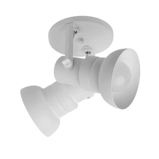 SPOT SOBREPOR ALUMÍNIO 2XE27 | BELLY E-018/2 - Branco - Belly Lustres - E27 SPOT SOBREPOR ALUMÍNIO 2XE27 | BELLY E-018/2 - Branco - Belly Lustres - E27