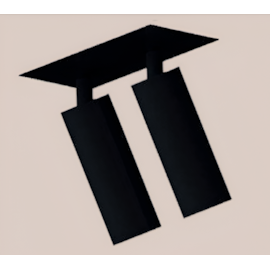 SPOT SOBREPOR COM CANOPLA DE EMBUTIR 6,5X15X13CM 2X HALOPIN G9 | BELLUCE G0200/2 SPOT SOBREPOR COM CANOPLA DE EMBUTIR 6,5X15X13CM 2X HALOPIN G9 | BELLUCE G0200/2