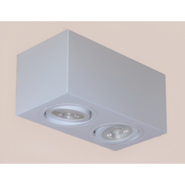 SPOT SOBREPOR RETANGULAR 15X29X11,5CM 2X PAR30 E27 ALUMÍNIO | BELLUCE G1130/2 SPOT SOBREPOR RETANGULAR 15X29X11,5CM 2X PAR30 E27 ALUMÍNIO | BELLUCE G1130/2